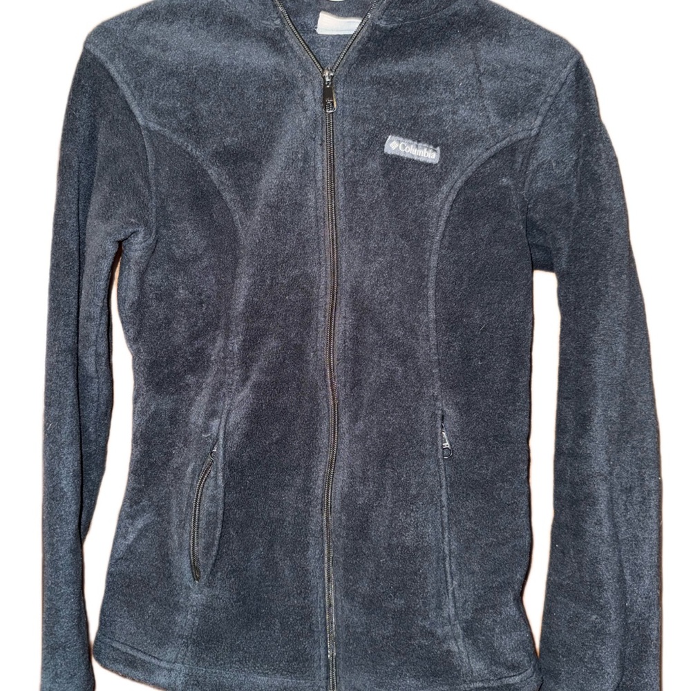 Columbia Women's Dark Gray Full-Zip Teddy Fleece Jacket